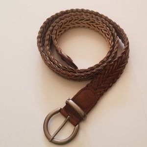 Patterned soft brown belt